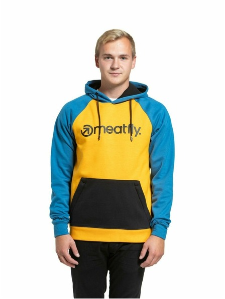 Meatfly Meatfly Herren-Technisches Sweatshirt Gravel Sonnenblume / Blau
