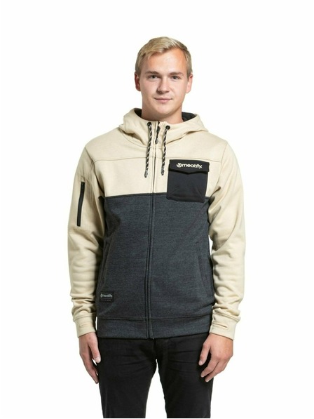 Meatfly Meatfly Herren-Technisches Sweatshirt Josh Sand / Schwarz