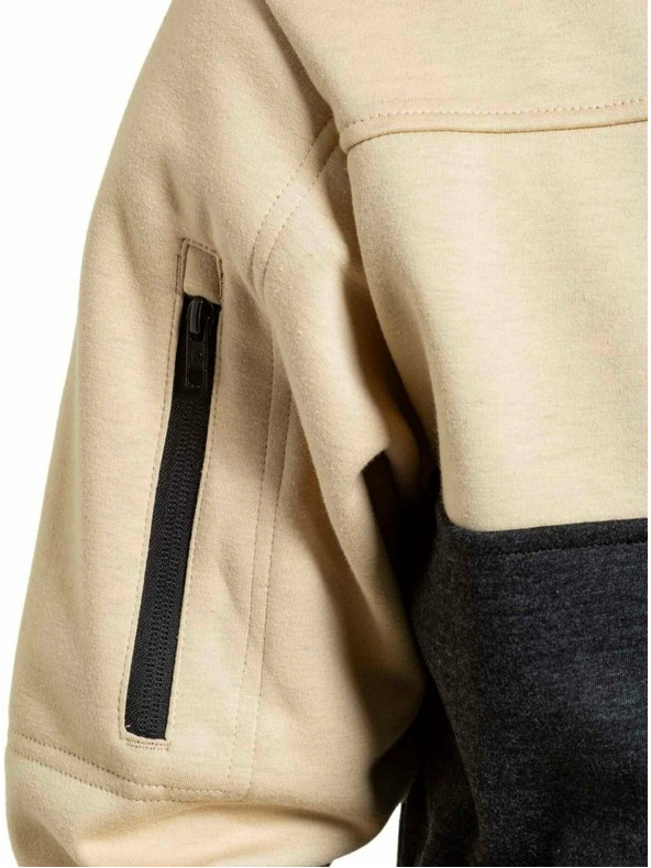 Meatfly Meatfly Herren-Technisches Sweatshirt Josh Sand / Schwarz