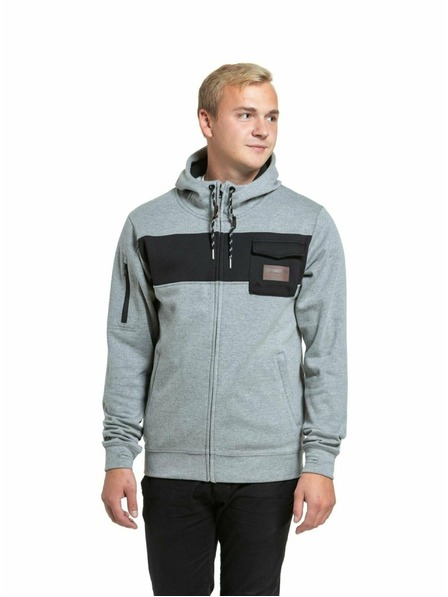 Meatfly Meatfly Herren-Technisches Sweatshirt Josh Grau Meliert