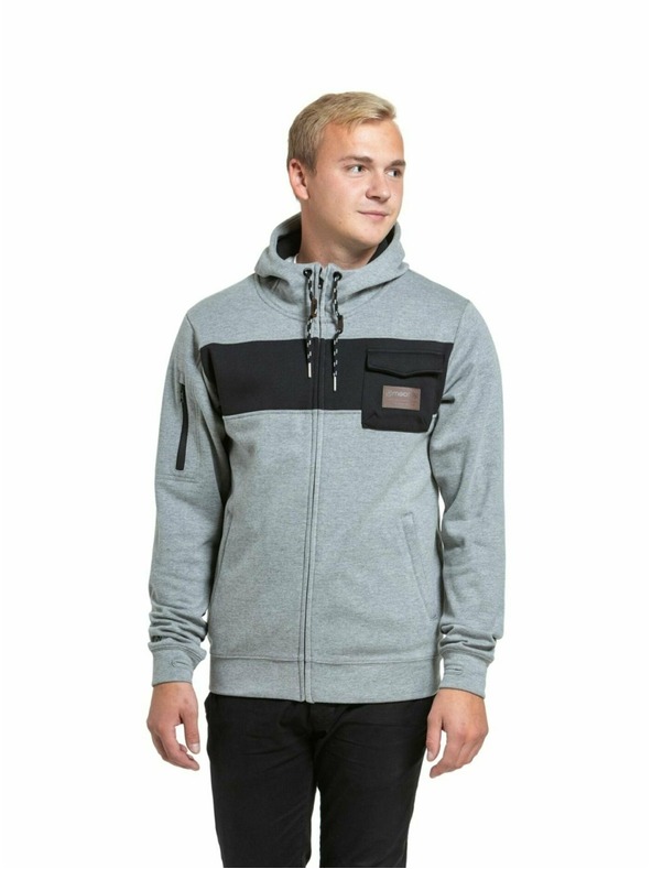 Meatfly Meatfly Herren-Technisches Sweatshirt Josh Grau Meliert