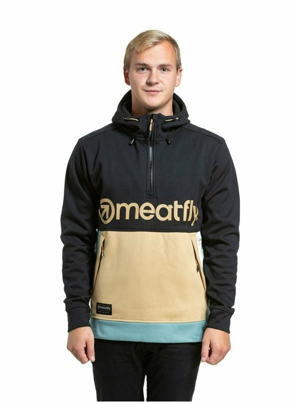 Meatfly Meatfly Herren-Technisches Sweatshirt Tason Hellbraun