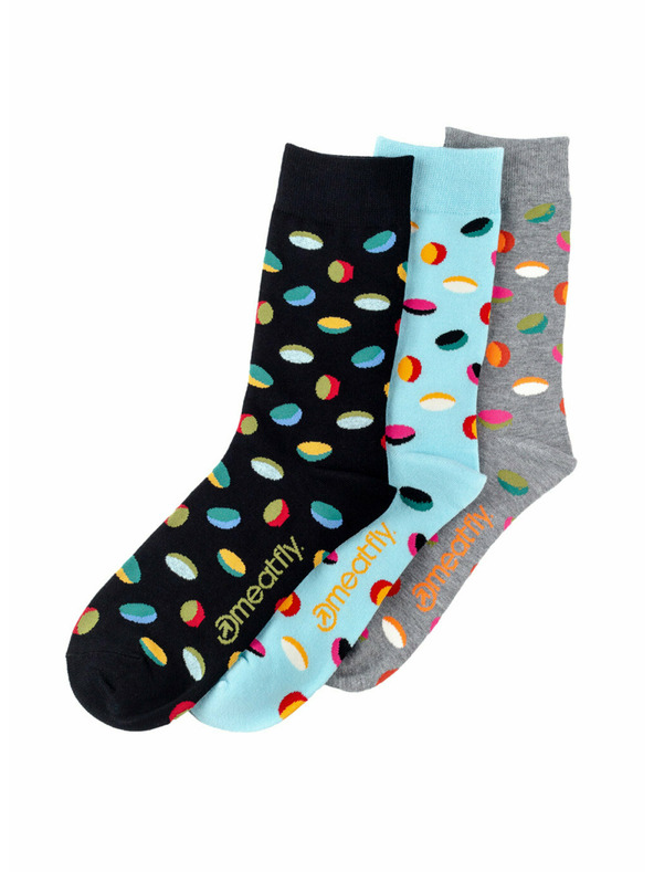 Meatfly Meatfly Socks Oval Socks Triple Pack | Multicolored | Size