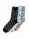 Meatfly Meatfly Socks Oval Socks Triple Pack | Multicolored | Size