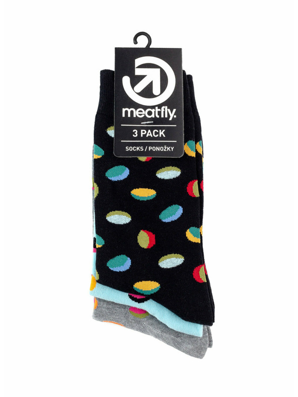 Meatfly Meatfly Socks Oval Socks Triple Pack | Multicolored | Size
