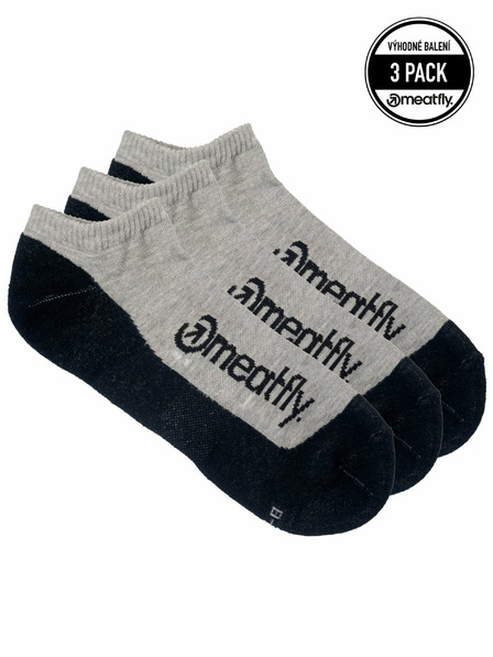 Meatfly Meatfly Socks Boot Triple Pack Grey | Grey | Size