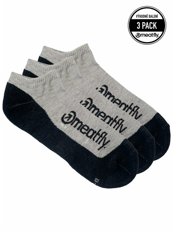 Meatfly Meatfly Socks Boot Triple Pack Grey | Grey | Size