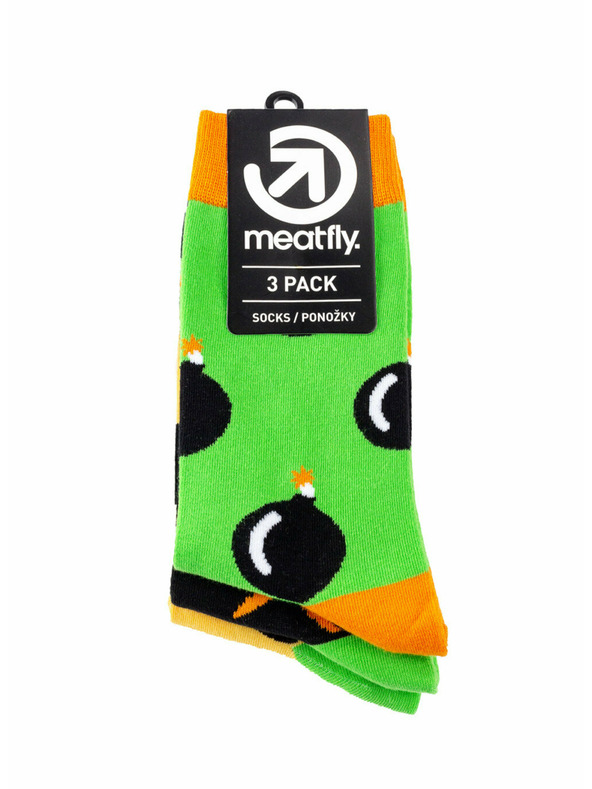 Meatfly Meatfly Socks Bomb Socks - S19 Triple Pack | Multicolored | Size