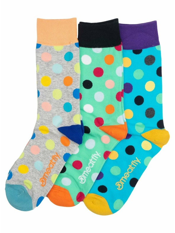 Meatfly Meatfly Socks Lexy Gift Pack Grey Dots | Multicolored | Size