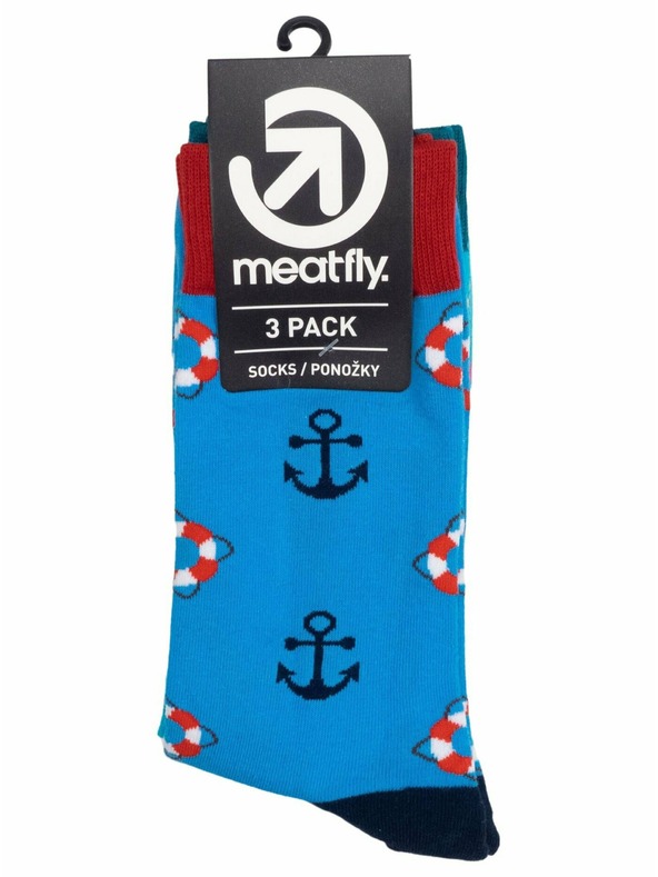 Meatfly Meatfly Socks Lexy Triple Pack Pool | Multicolored | Size