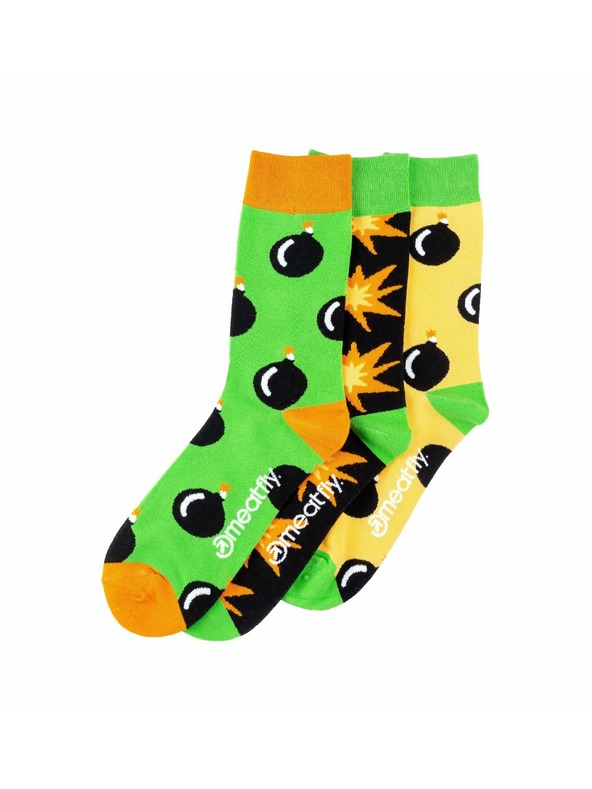 Meatfly Meatfly Herren-Socken Bomb Geschenkpack | Mehrfarbig | Größe