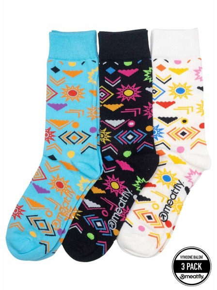 Meatfly Meatfly Socks Lexy Triple Pack Aztec | Multicolored | Size