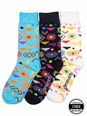 Meatfly Meatfly Socks Lexy Triple Pack Aztec | Multicolored | Size