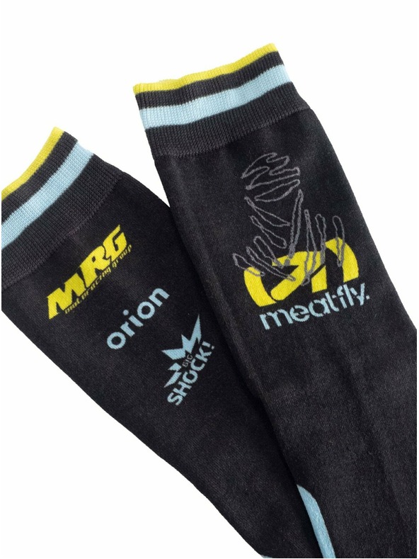 Meatfly Meatfly Socks Dakar Blue/Yellow | Black | Size