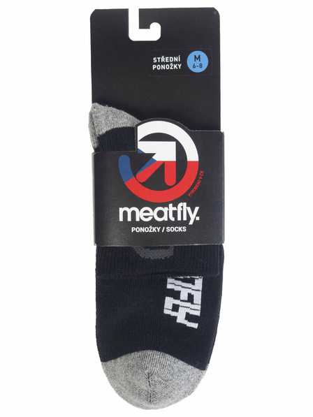Meatfly Meatfly Socks Middle Bike Black | Black | Size