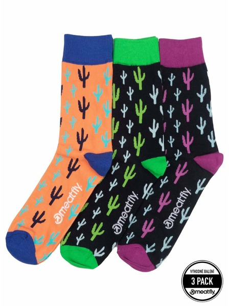 Meatfly Meatfly Socks Lexy Triple Pack Cactus | Multicolored | Size