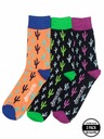 Meatfly Meatfly Socks Lexy Triple Pack Cactus | Multicolored | Size