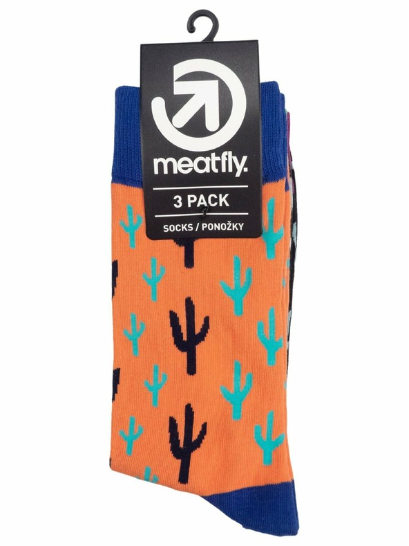 Meatfly Meatfly Socks Lexy Triple Pack Cactus | Multicolored | Size