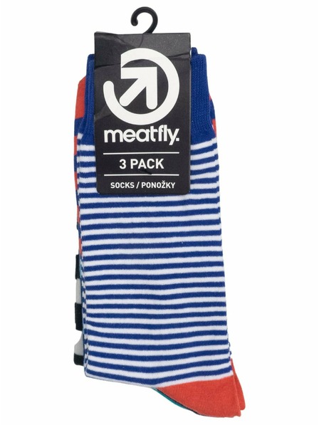Meatfly Meatfly Socks Lexy Triple Pack Stripes | Multicolored | Size