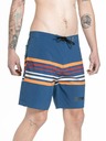 Meatfly Meatfly Herren-Badeshorts Ernie Boardshorts 19" Streifen Navy | Blau | Größe