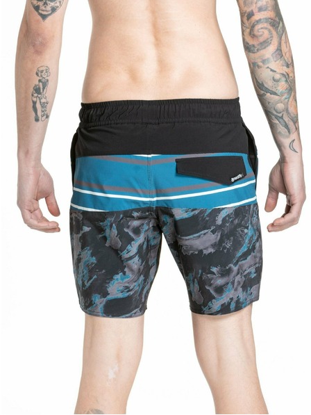 Meatfly Meatfly Herren-Badeshorts Keith Boardshorts 17" Moosig Petrol | Blau | Größe