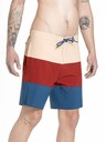 Meatfly Meatfly Herren-Badeshorts Ernie Boardshorts 19" Navy / Latte | Blau | Größe