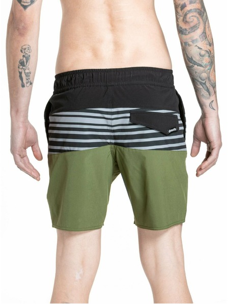 Meatfly Meatfly Herren-Badeshorts Keith Boardshorts 17" Olivgrün / Schwarz | Grün | Größe