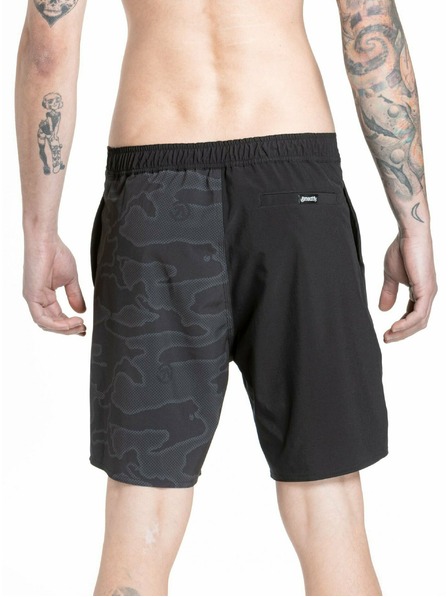 Meatfly Meatfly Herren-Badeshorts Ernie Boardshorts 19" Morph Schwarz | Schwarz | Größe