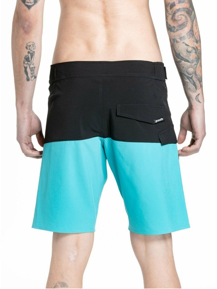 Meatfly Meatfly Herren-Badeshorts Mitch Boardshorts 21" Mint / Schwarz | Blau | Größe