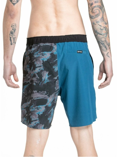 Meatfly Meatfly Herren-Badeshorts Ernie Boardshorts 19" Moosig Petrol | Blau | Größe