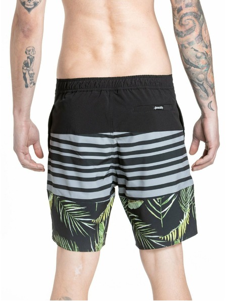 Meatfly Meatfly Herren-Badeshorts Ernie Boardshorts 19" Palme | Mehrfarbig | Größe