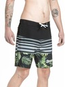 Meatfly Meatfly Herren-Badeshorts Ernie Boardshorts 19" Palme | Mehrfarbig | Größe