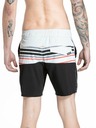 Meatfly Meatfly Herren-Badeshorts Keith Boardshorts 17" Hellgrau / Rot Orange | Grau | Größe