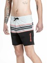 Meatfly Meatfly Herren-Badeshorts Keith Boardshorts 17" Hellgrau / Rot Orange | Grau | Größe