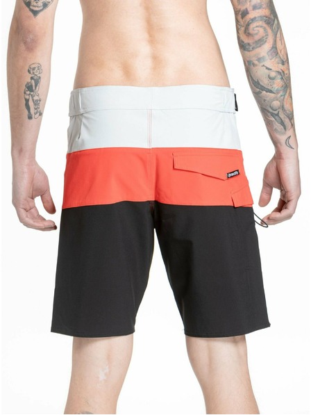 Meatfly Meatfly Herren-Badeshorts Mitch Boardshorts 21" Rot Orange / Schwarz | Rot | Größe