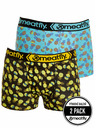 Meatfly Meatfly Herren-Boxershorts Balboa Boxershorts Double Pack Pineapple | Schwarz | Größe