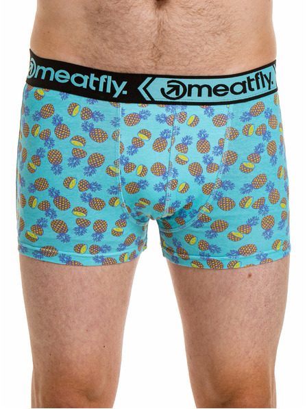 Meatfly Meatfly Herren-Boxershorts Balboa Boxershorts Double Pack Pineapple | Schwarz | Größe