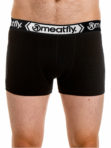 Meatfly Meatfly Herren-Boxershorts Balboa Boxershorts Four Pack Black/Black | Schwarz | Größe