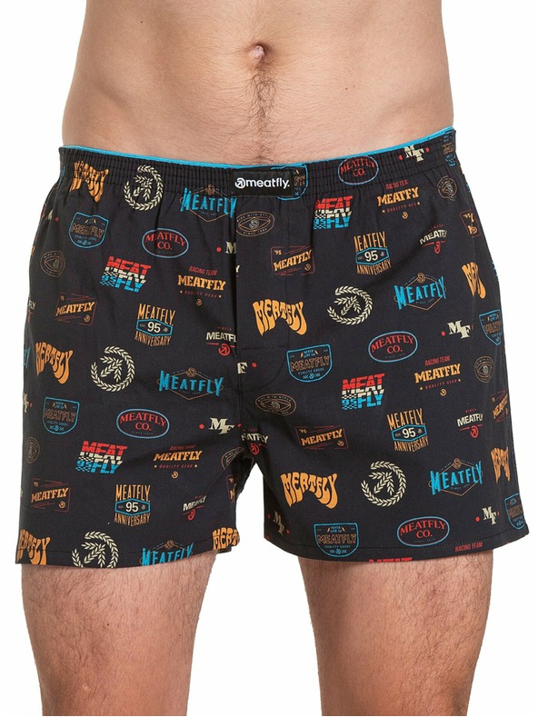 Meatfly Meatfly Herren-Unterhosen Agostino Badges Gift Pack | Schwarz | Größe
