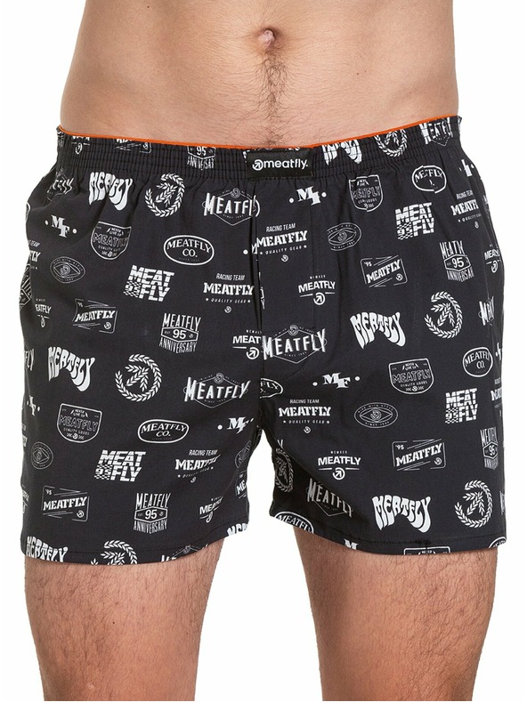 Meatfly Meatfly Herren-Unterhosen Agostino Badges Gift Pack | Schwarz | Größe