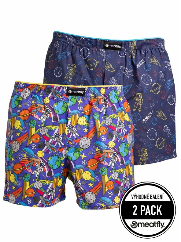 Meatfly Meatfly Herren-Boxershorts Agostino Cosmo | Blau | Größe