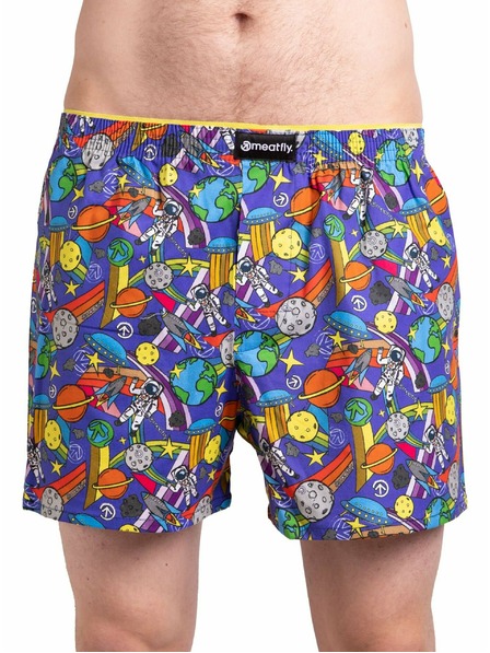 Meatfly Meatfly Herren-Boxershorts Agostino Cosmo | Blau | Größe