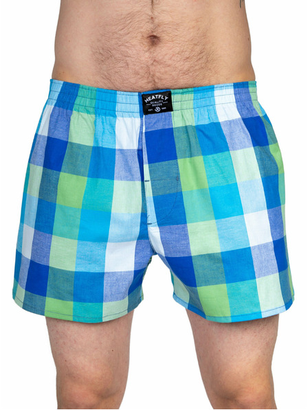 Meatfly Meatfly Herren-Boxershorts Doug Navy Red / Green | Rot | Größe