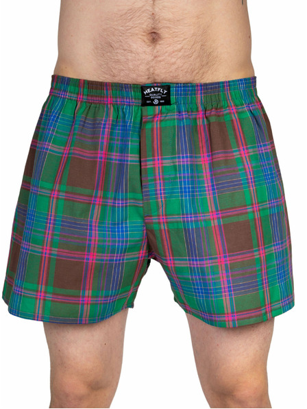 Meatfly Meatfly Herren-Boxershorts Doug Pink / Green | Rosa | Größe