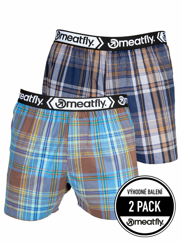 Meatfly Meatfly Herren-Boxershorts Gigi Yellow / Brown | Gelb | Größe