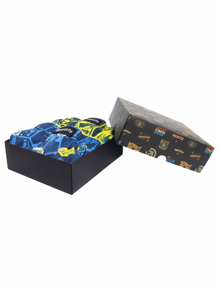 Meatfly Meatfly Herren-Boxershorts Agostino Yellow/Blue Comics Gift Pack | Gelb | Größe