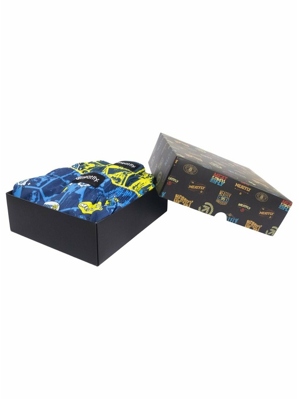 Meatfly Meatfly Herren-Boxershorts Agostino Yellow/Blue Comics Gift Pack | Gelb | Größe
