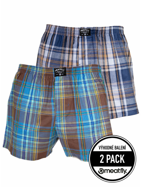 Meatfly Meatfly Herren-Boxershorts Doug Yellow / Brown | Gelb | Größe