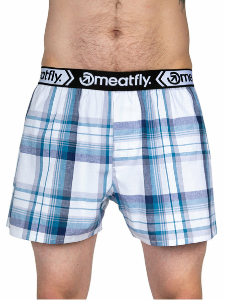 Meatfly Meatfly Herren-Boxershorts Gigi White Red / Blue | Weiß | Größe