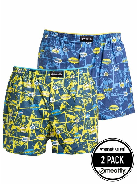 Meatfly Meatfly Herren-Boxershorts Agostino Yellow/Blue
